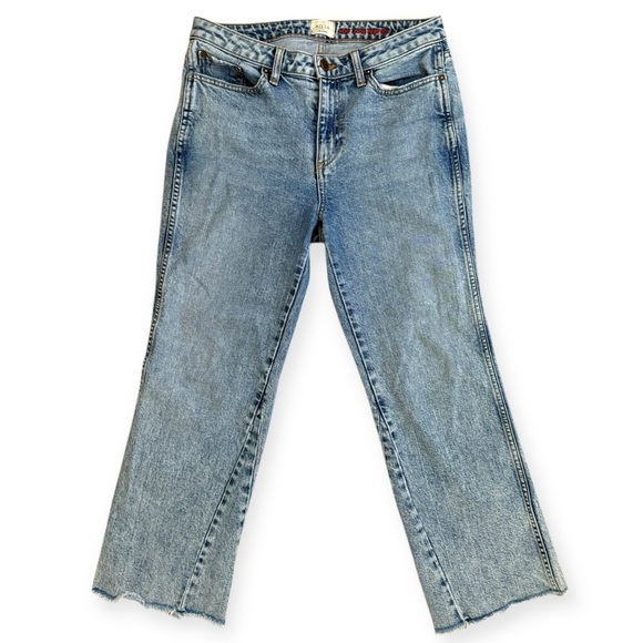 AO LA Alice + Olivia Perfect Cropped Kick Flare Jeans in Rebel Rebel Size 29 - Picture 2 of 11